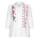 MARINA RINALDI HANDPAINTED LINEN SHIRT