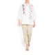 MARINA RINALDI HANDPAINTED LINEN SHIRT