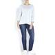 MARINA RINALDI PURE COTTON SWEATER WITH RAGLAN SLEEVES 