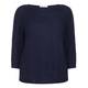 MARINA RINALDI PURE COTTON SWEATER WITH RAGLAN SLEEVES 