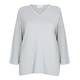 MARINA RINALDI COTTON AND LUREX SWEATER