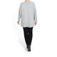 MARINA RINALDI COTTON AND LUREX SWEATER