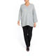 MARINA RINALDI COTTON AND LUREX SWEATER