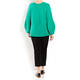 MARINA RINALDI WOOL AND CASHEMERE SWEATER GREEN