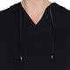 MARINA RINALDI BLACK VISCOSE JERSEY HOODED TRACKSUIT