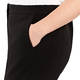 MARINA RINALDI VOYAGE WOOL BLEND ANKLE GRAZER TROUSER BLACK