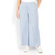 MARINA RINALDI SKY BLUE CROPPED TROUSERS 