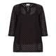 Marina Rinaldi Black Broderie Anglais Tunic