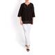 Marina Rinaldi Black Broderie Anglais Tunic