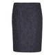 MARINA RINALDI black brocade pencil SKIRT