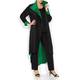 MASHIAH emerald pleated reversible cocktail COAT