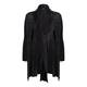 MASHIAH TEXTURED BLACK COAT WITH LAYERS