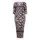 MASHIAH chevron print tube DRESS