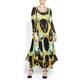 MASHIAH abstract print pleated DRESS