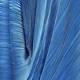 MASHIAH OCEAN BLUE PLEATED DRESS WITH THREE QUARTER SLEEVES 