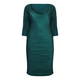 MASHIAH TEAL GREEN COWL NECK WIGGLE DRESS