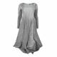 MASHIAH SATIN PLISSE SILVER DRESS