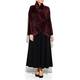 MASHIAH BURGUNDY PLEATED CREPE COCKTAIL JACKET