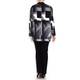 Mashiah Grey Abstract Print Jacket