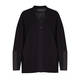 ELENA MIRO FAUX LEATHER PANEL TWINSET BLACK