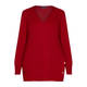 ELENA MIRO 100% WOOL SWEATER RED