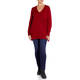 ELENA MIRO 100% WOOL SWEATER RED