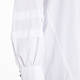 ELENA MIRO BOX PLEAT COTTON POPLIN SHIRT WHITE