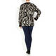 ELENA MIRO ZEBRA PRINT SWEATER