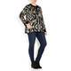 ELENA MIRO ZEBRA PRINT SWEATER