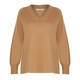 ELENA MIRO WOOL AND CASHMERE BLEND SWEATER CAMEL