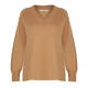 ELENA MIRO WOOL AND CASHMERE BLEND SWEATER CAMEL