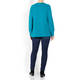 ELENA MIRO WOOL AND CASHMERE BLEND SWEATER TEAL