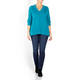 ELENA MIRO WOOL AND CASHMERE BLEND SWEATER TEAL
