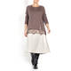 ELENA MIRO SWEATER LACE HEM MOCHA
