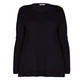 ELENA MIRO BLACK SWEATER WITH DIAMANTE DETAIL 