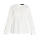 ELENA MIRO WOOL BLEND SWEATER WHITE