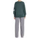 ELENA MIRO INTARSIA SWEATER GREEN AND GREY