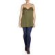 ELENA MIRO SWEATER AND CAMISOLE SET KHAKI