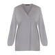 ELENA MIRO STRETCH JERSEY TOP GREY