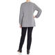 ELENA MIRO STRETCH JERSEY TOP GREY