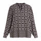 ELENA MIRO CHAIN PRINT TUNIC BLACK