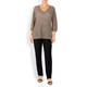 LUISA VIOLA KNITTED TUNIC TAUPE