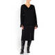 ELENA MIRO LACE CUFF SWEATER BLACK