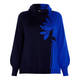 ELENA MIRO INTARSIA SWEATER OPTIONAL COWL