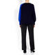 ELENA MIRO INTARSIA SWEATER OPTIONAL COWL