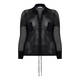 ELENA MIRO MESH CARDIGAN BLACK