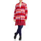 ELENA MIRO LONG FRINGED CARDIGAN RED