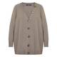 ELENA MIRO JEWEL BUTTON CARDIGAN MINK