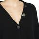 ELENA MIRO JEWEL BUTTON CARDIGAN BLACK