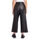 ELENA MIRO FAUX-LEATHER CULOTTE BLACK